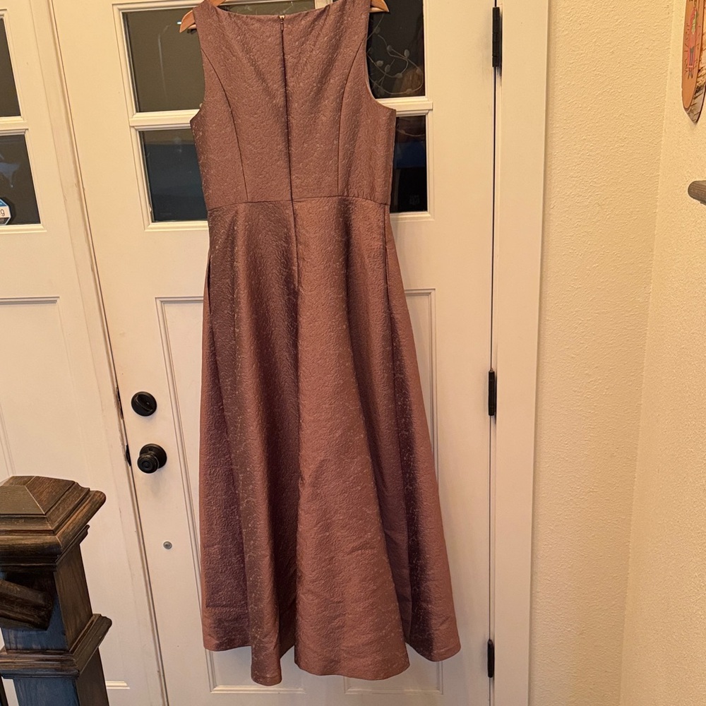 Kay Unger Jumpsuit In Wood Rose - Picture 6 of 6